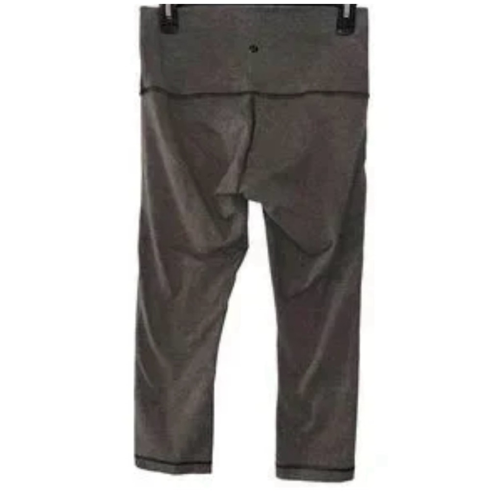 Lululemon Wonder Under Yoga Crop Leggings | High-Rise | Heather Gray | Size 8